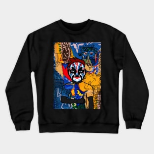 Political Elegance: NFT Character - MaleMask Street ArtGlyph Vladimir Putin Edition on TeePublic Crewneck Sweatshirt